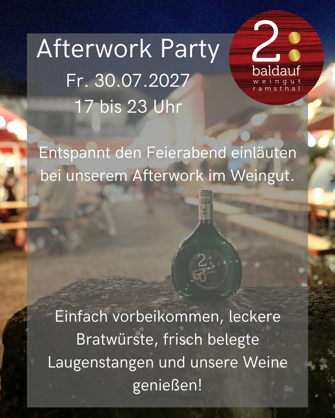 Afterwork Party - 30.07.3037