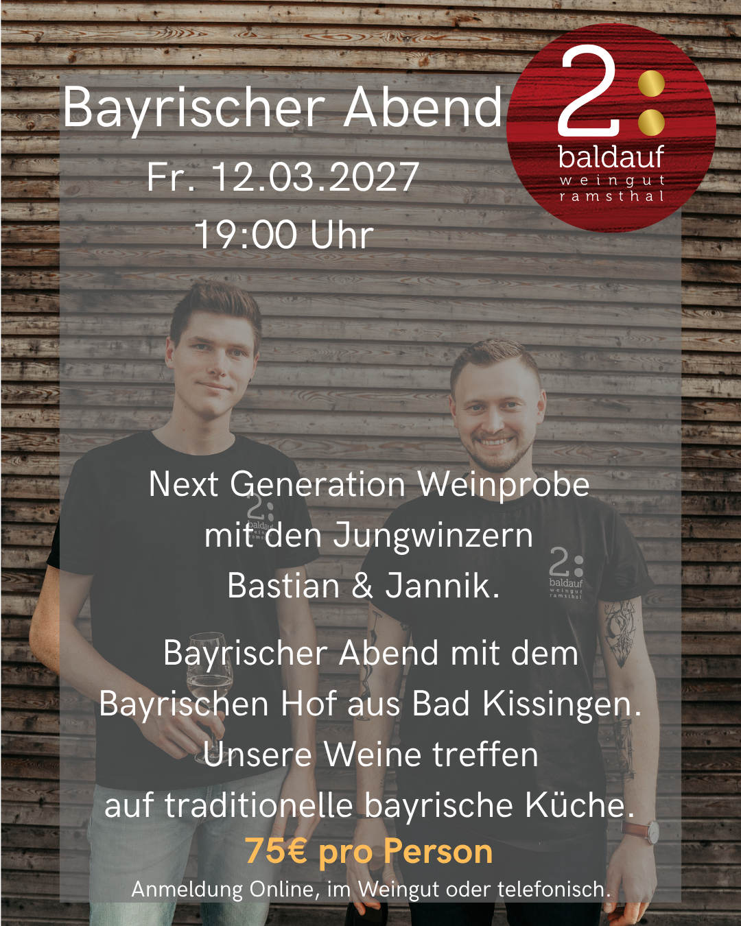 Next Generation - Bayrischer Abend - 12.03.2027