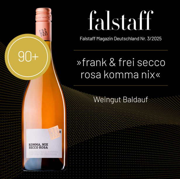 FRANK & FREI "Komma, nix Secco Rosa" - alkoholfrei -
