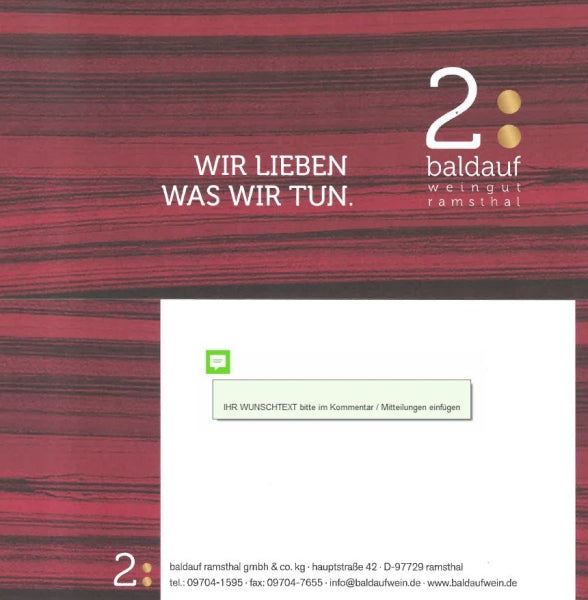 Glückwunschkarte