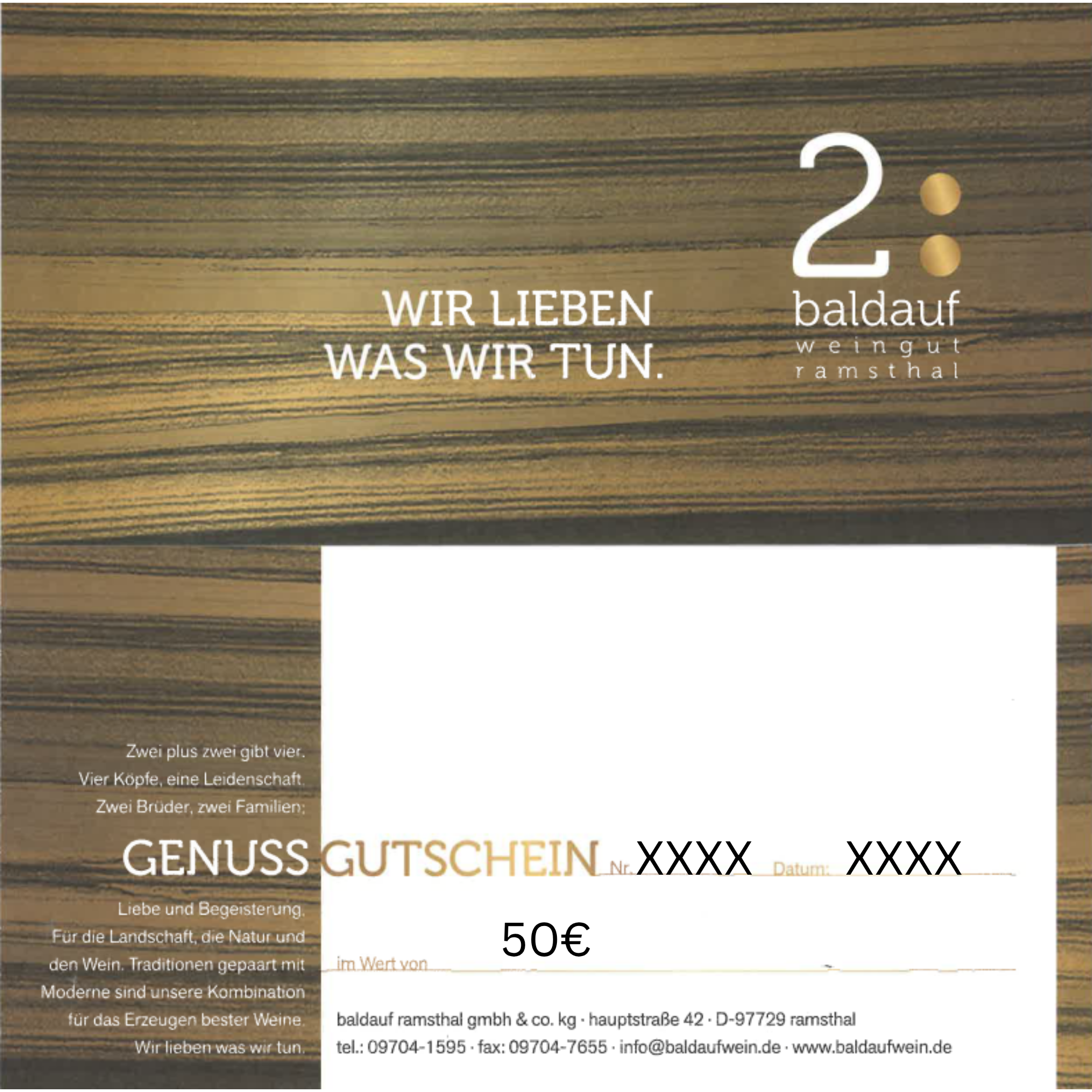 Geschenkgutschein 50 €