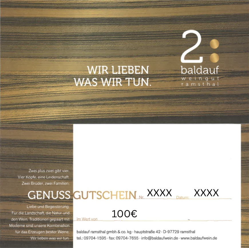 Geschenkgutschein 100 €
