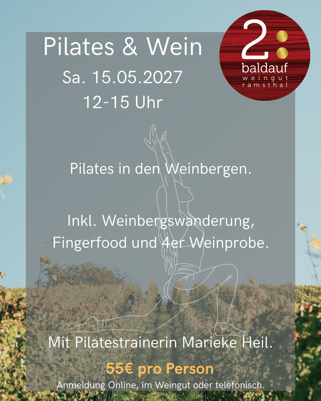 Pilates & Wein - 15.05.2027