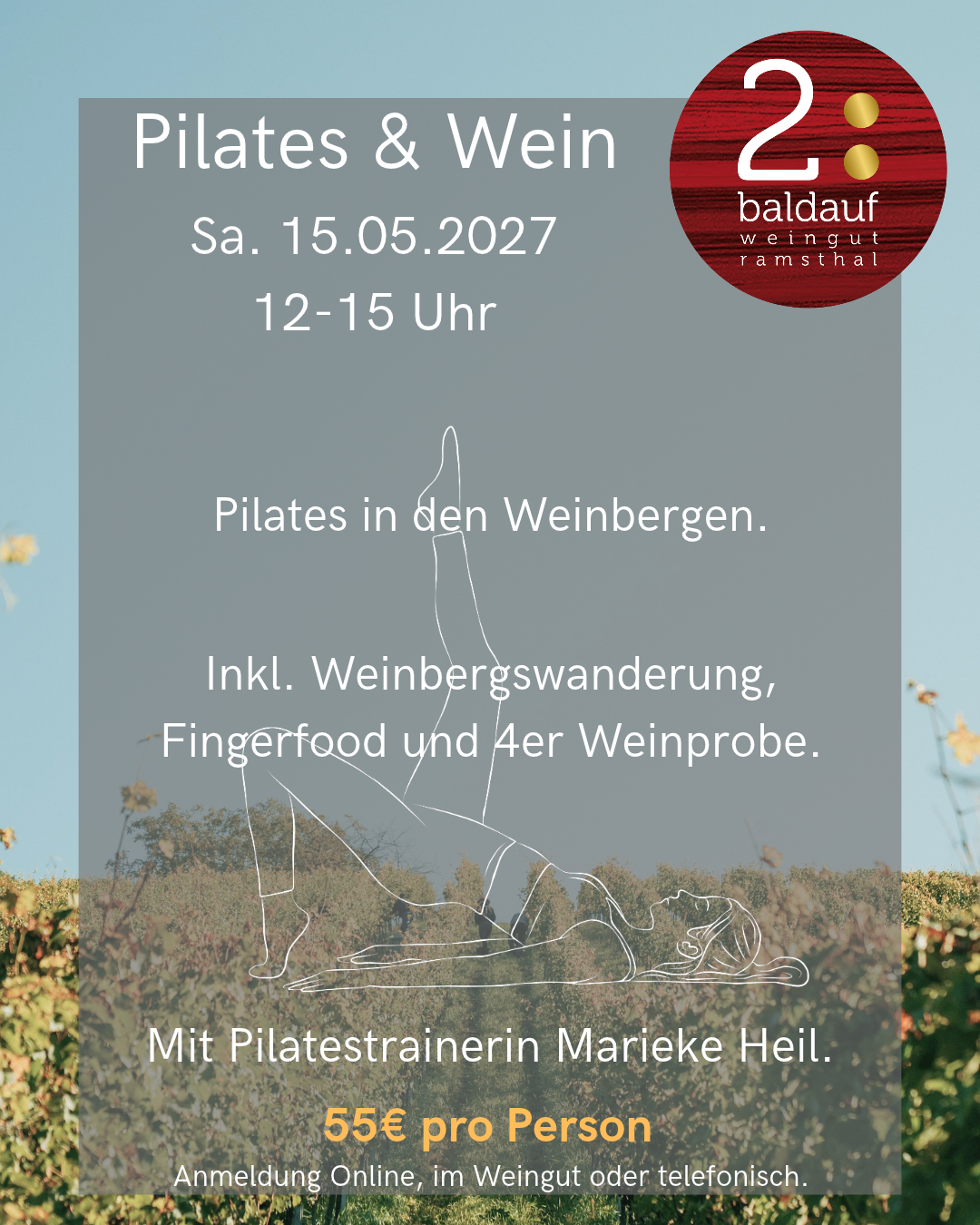 Pilates & Wein - 15.05.2027