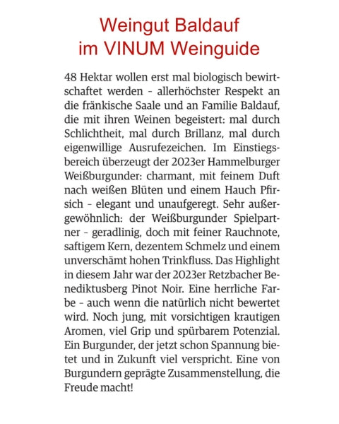 VINUM WINEGUIDE PAKET 2026 - TOP AUSGEZEICHNETE WEINE (incl. Versand) – Detail