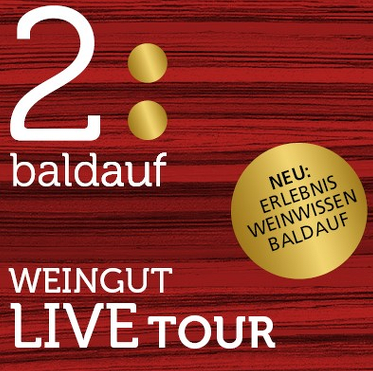 WEINGUT LIVE TOUR jeden Dienstag 15 Uhr (nur nach Anmeldung)